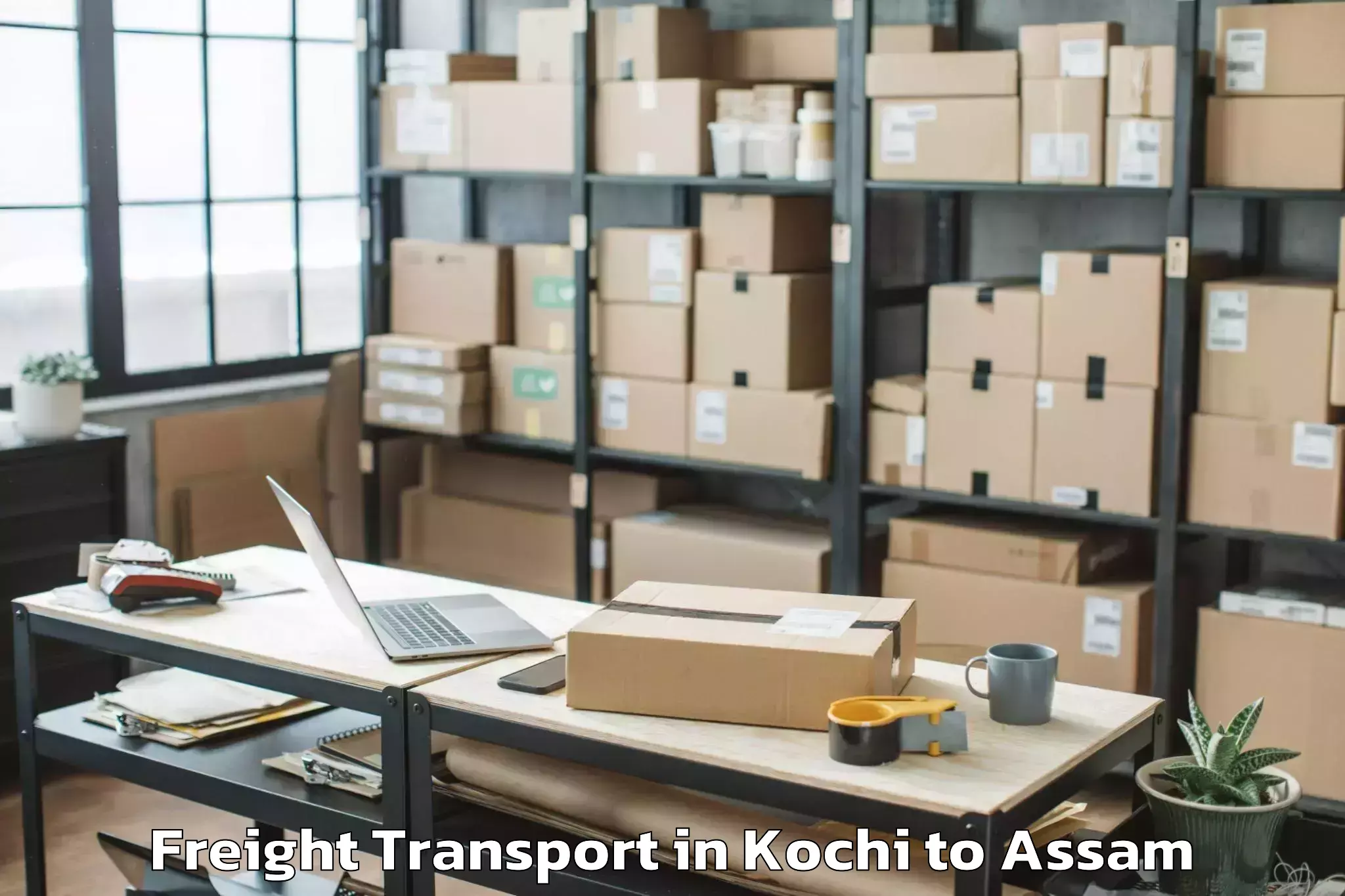 Book Your Kochi to Paneri Kamrup Freight Transport Today